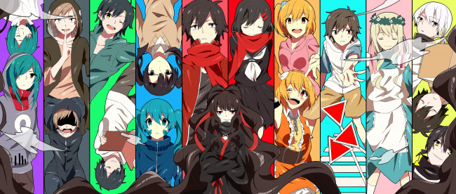 Обои картинки фото аниме, kagerou project, mekakucity, actors
