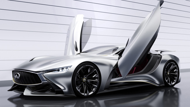 Обои картинки фото infiniti vision gran turismo concept 2015, автомобили, infiniti, 2015, concept, vision, gran, turismo