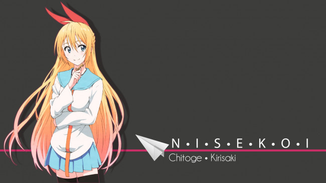 Обои картинки фото nisekoi, аниме, девушка
