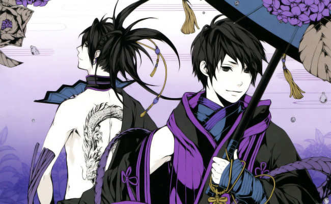 Обои картинки фото аниме, donten ni warau, братья