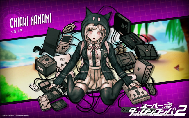 Обои картинки фото аниме, danganronpa, девочка