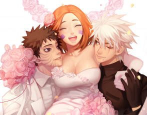 Картинка аниме naruto какаши обито рин