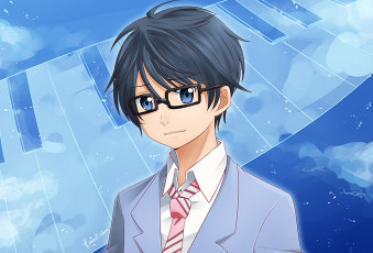 Картинка аниме shigatsu+wa+kimi+no+uso твоя апрельская ложь