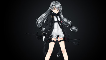 Картинка аниме girls+frontline девушка фон взгляд