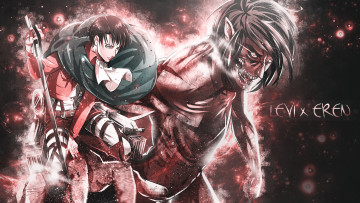 Картинка аниме shingeki+no+kyojin атака титанов