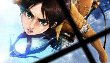 Картинка аниме shingeki+no+kyojin атака титанов