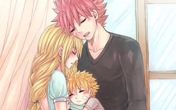 Картинка аниме fairy+tail семья