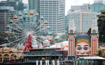 Картинка города сидней+ австралия луна-парк