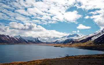 Картинка природа реки озера озеро облака горы