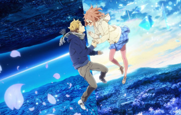 Картинка аниме kyoukai+no+kanata пара