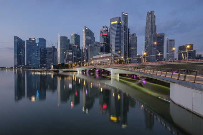 Обои картинки фото singapore, города, сингапур , сингапур, панорама, небоскребы