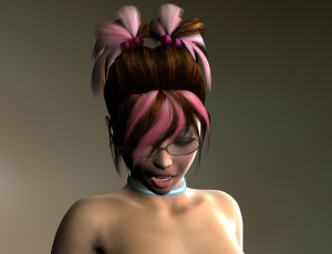 Картинка 3д+графика портрет+ portraits фон взгляд девушка