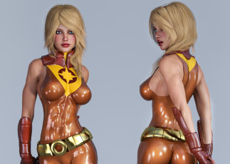 Картинка 3д+графика люди+ people девушка взгляд фон