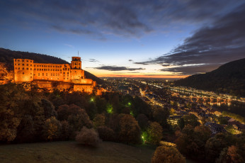 Картинка heidelberg города гейдельберг+ германия простор