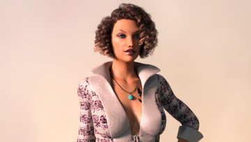 Картинка 3д+графика люди+ people фон взгляд девушка