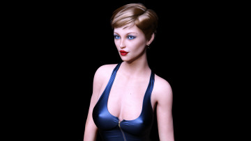 Картинка 3д+графика люди+ people фон взгляд девушка