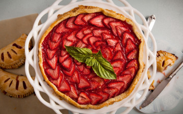 Картинка еда пироги пирог клубника