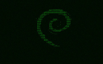 обоя компьютеры, debian, логотип, фон