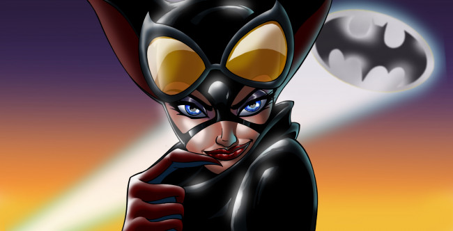 Обои картинки фото рисованное, комиксы, девушка, фон, взгляд, униформа