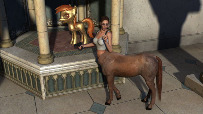 Обои картинки фото 3д графика, существа , creatures, взгляд, девушка, фон