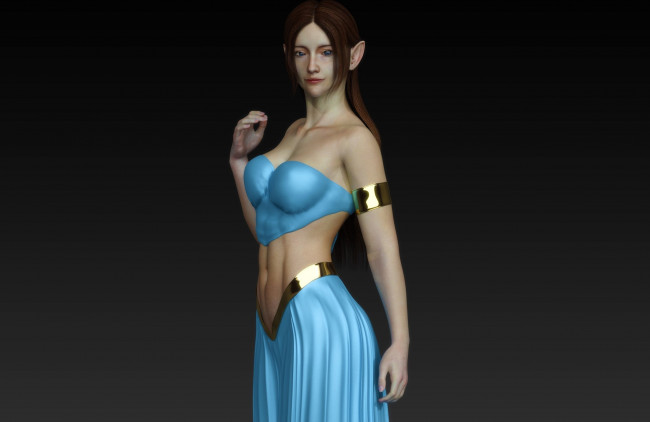 Обои картинки фото 3д графика, эльфы , elves, фон, взгляд, эльфийка