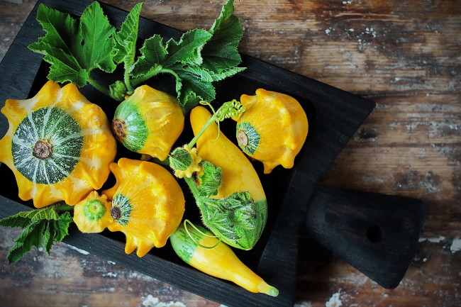 Обои картинки фото еда, кабачки,  цуккини,  патиссоны, снедь