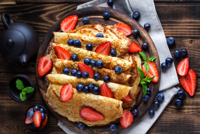 Обои картинки фото еда, блины,  оладьи, снедь