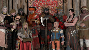 Картинка 3д+графика фантазия+ fantasy девушки взгляд фон