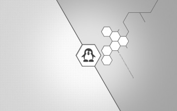 обоя компьютеры, gnome, логотип, фон