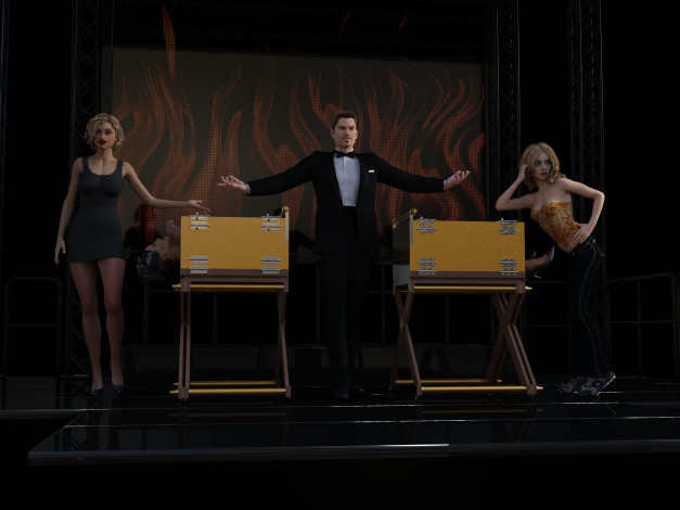 Обои картинки фото 3д графика, люди , people, фон, взгляд, девушки