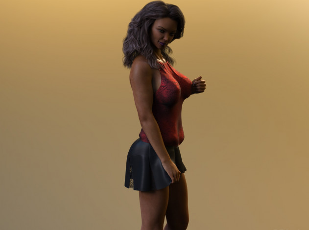 Обои картинки фото 3д графика, люди , people, фон, взгляд, девушка