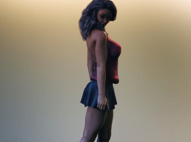 Обои картинки фото 3д графика, люди , people, фон, взгляд, девушка