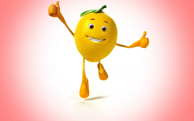 Обои картинки фото юмор и приколы, креатив, лимон, улыбка, радость