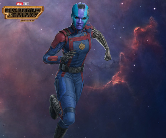 Обои картинки фото guardians of the galaxy vol,  3 ,  2023 , кино фильмы,  3, стражи, галактики, фантастика, боевик, комедия, третья, часть, karen, gillan, nebula
