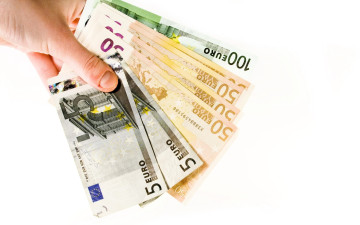 обоя разное, золото,  купюры,  монеты, рука, деньги, купюры, евро