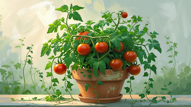 Обои картинки фото 3д графика, природа , nature, помидоры