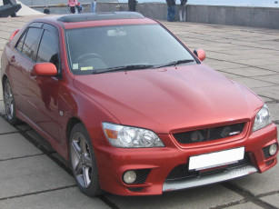 Картинка toyota altezza автомобили выставки уличные фото