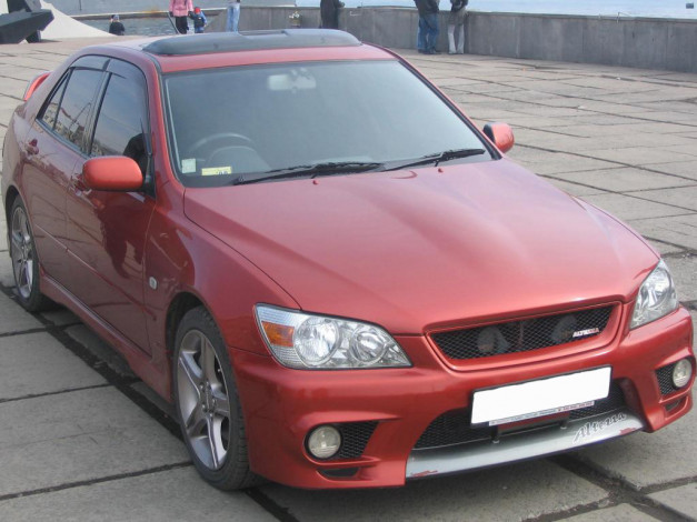 Обои картинки фото toyota, altezza, автомобили, выставки, уличные, фото