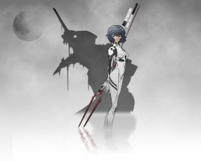 Картинка аниме evangelion