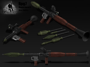 Картинка реактивный противотанковый гранатомет рпг оружие 3d