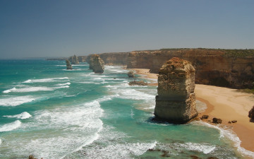 Картинка 12 apostles great ocean road victoria australia природа побережье
