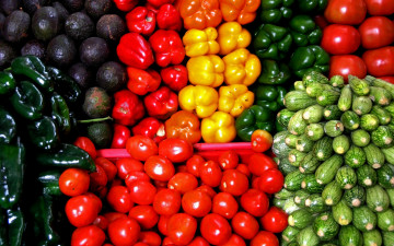 Картинка еда перец томаты помидоры огурцы