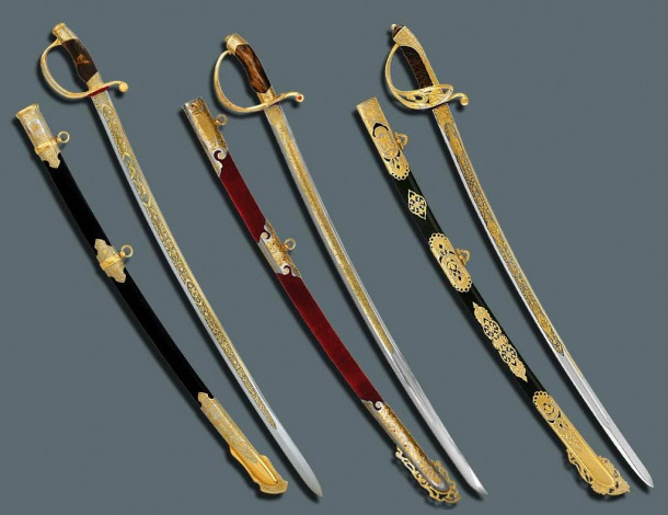 Обои картинки фото сабли, оружие, холодное