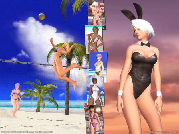 Обои картинки фото dead, or, alive, xtreme, beach, volleyball, видео, игры