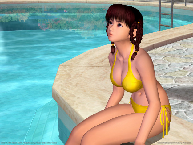 Обои картинки фото dead, or, alive, xtreme, beach, volleyball, видео, игры