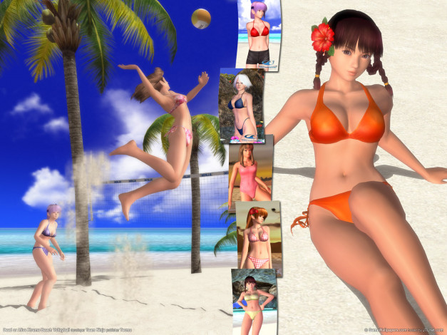 Обои картинки фото dead, or, alive, xtreme, beach, volleyball, видео, игры