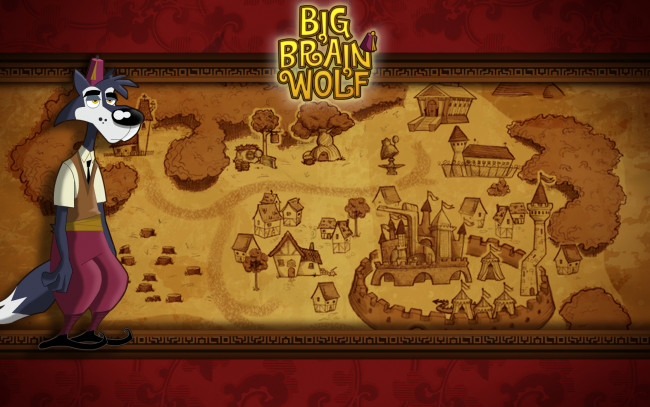 Обои картинки фото big, brain, wolf, видео, игры