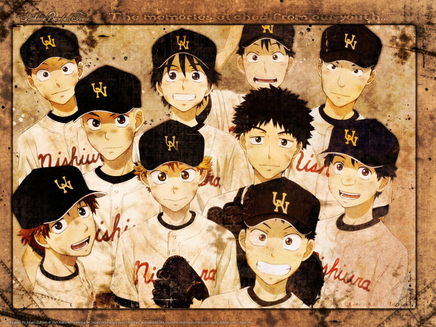 Обои картинки фото ookiku, furikabutte, аниме