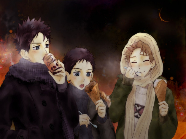 Обои картинки фото ookiku, furikabutte, аниме