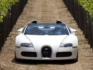 Картинка bugatti veyron grand sport roadster автомобили